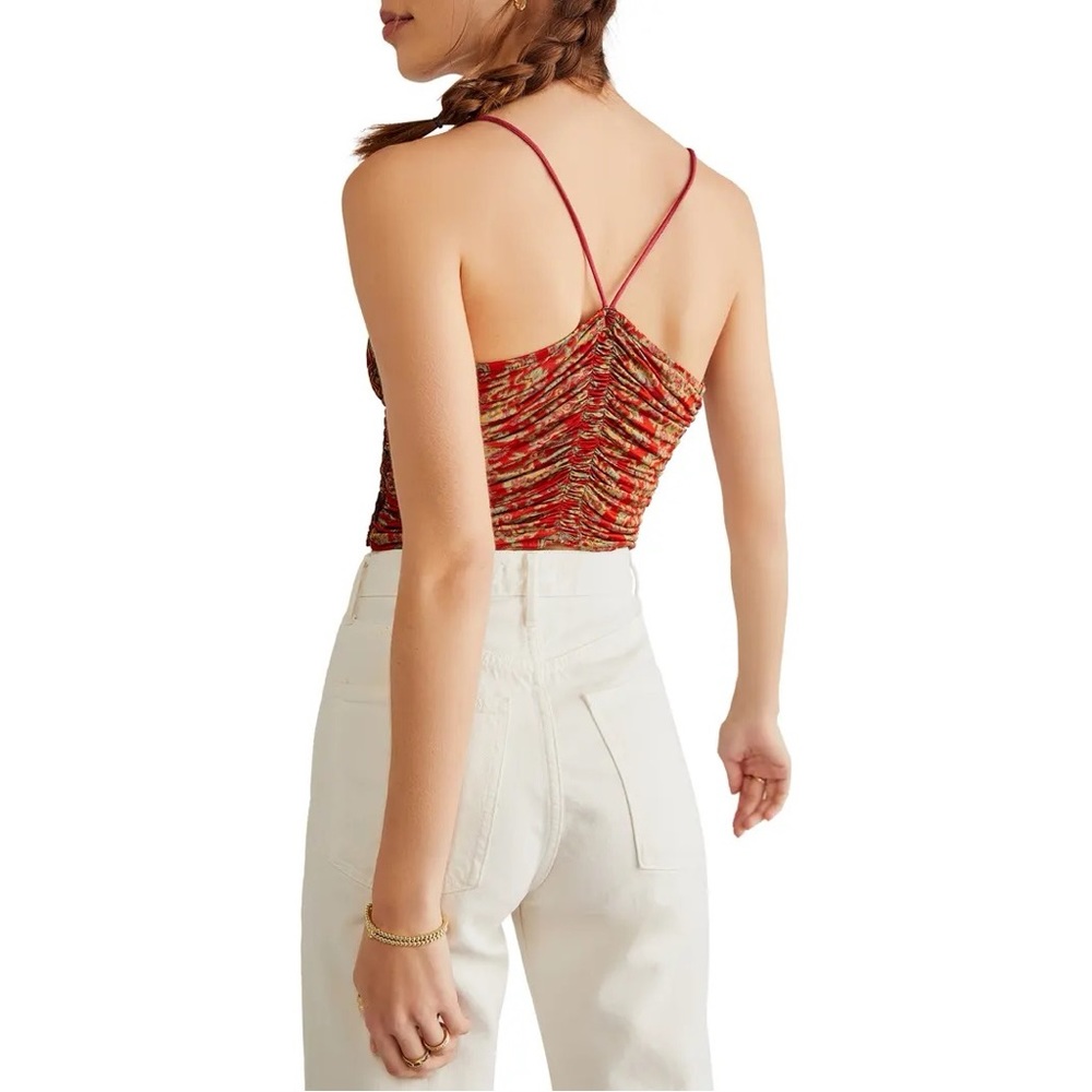 NWT Free People Cocktail Queen Crop Tank in Jewel Black Combo - Picture 3 of 10